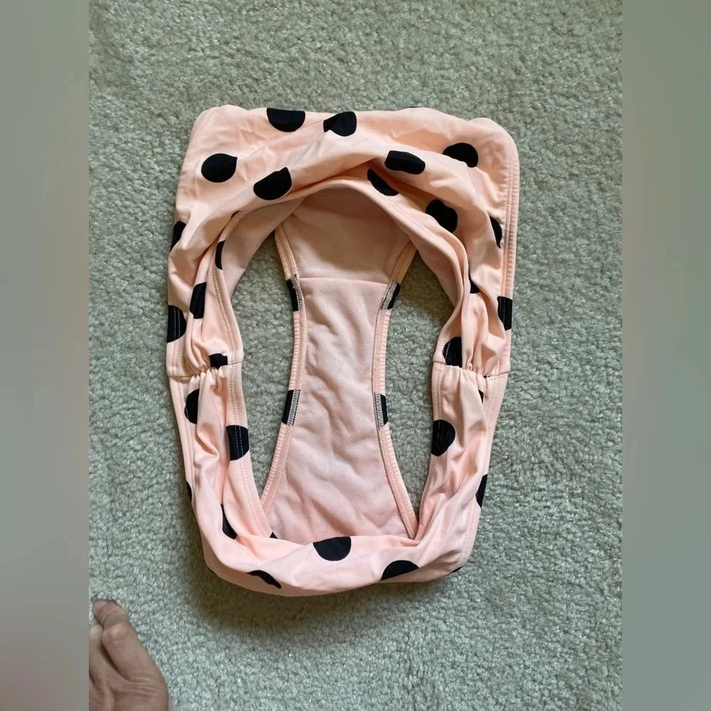 Pink and black polkadot, bikini bottoms, new without tags - Picture 3 of 4